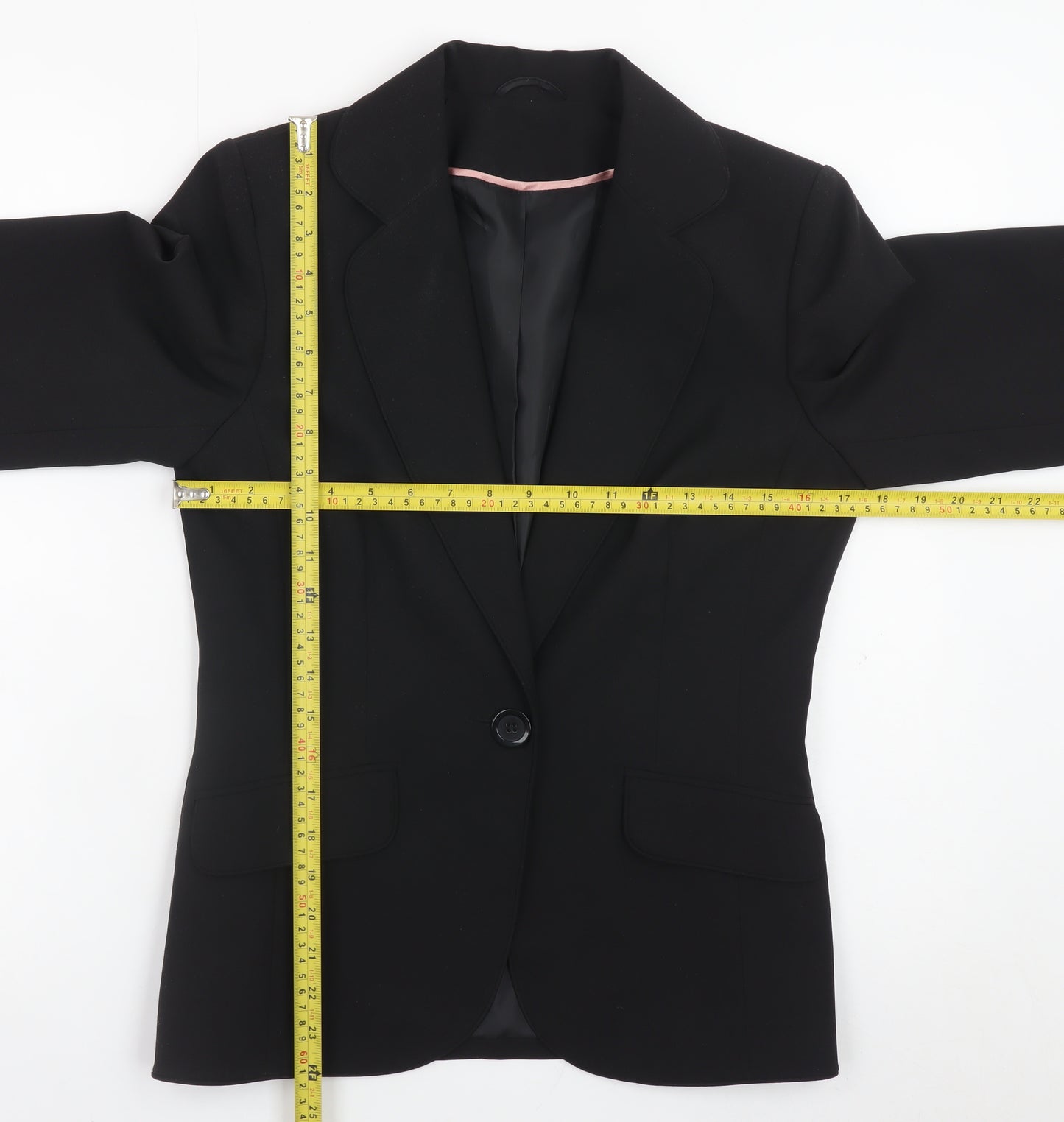 Dorothy Perkins Women's Black Size 10 Single-Breasted Blazer