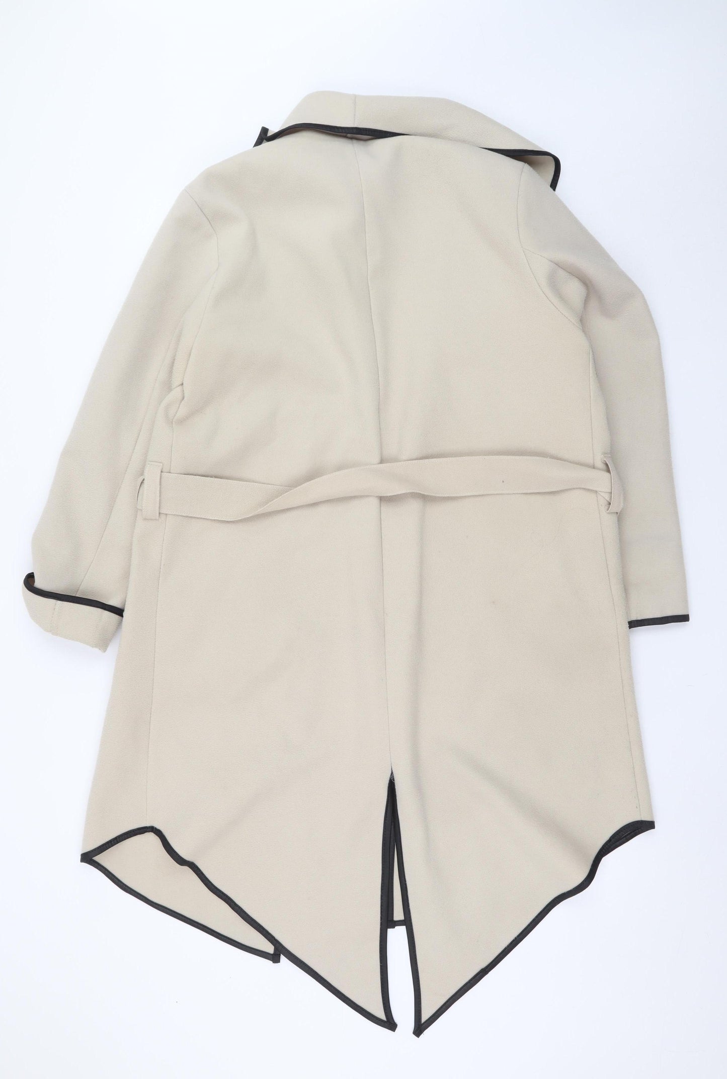 Izabel London Women’s Beige Long Belted Coat Size 8/10