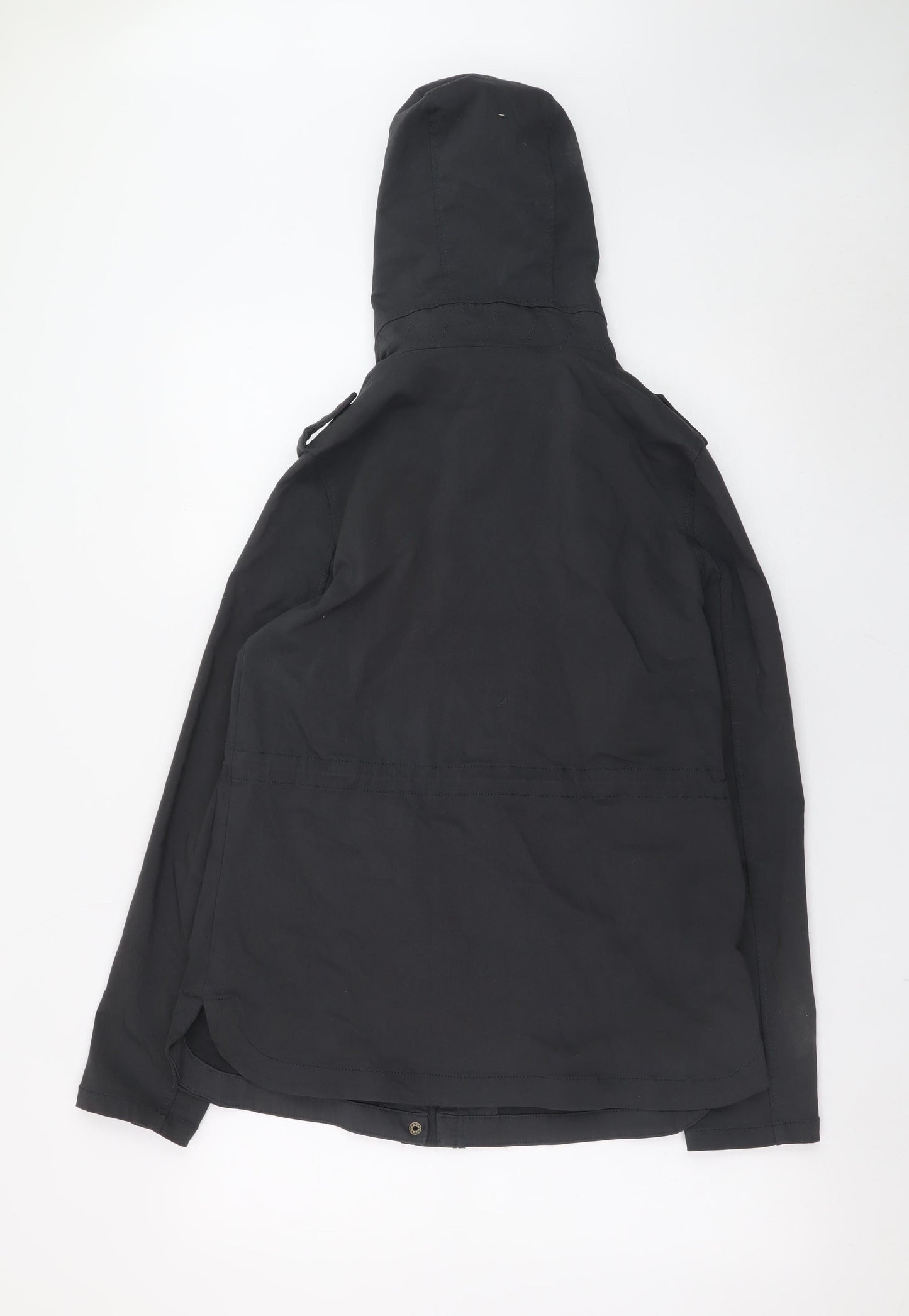 Eden Society Womens Black Hooded Parka Jacket Size M