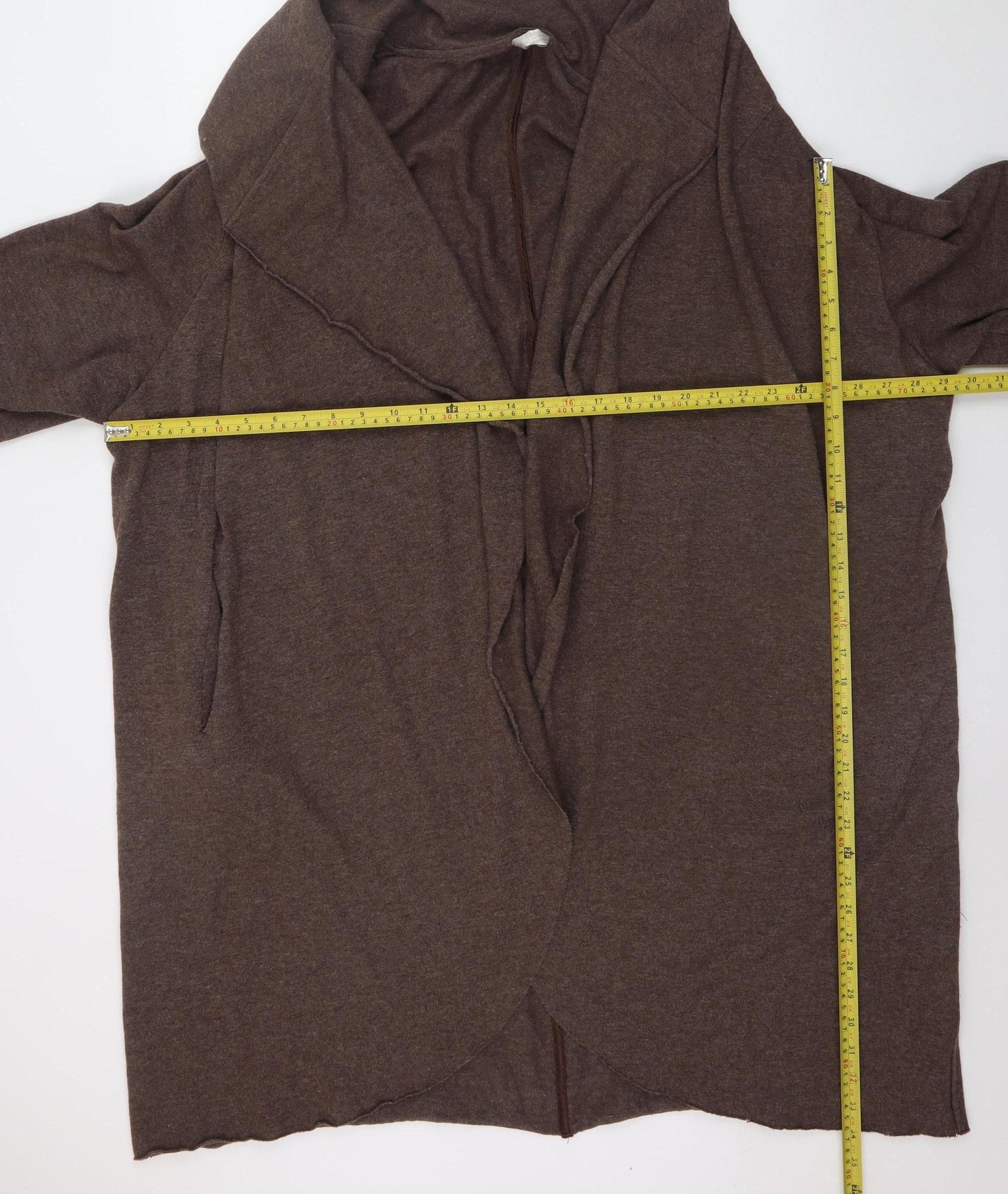 Colebrooke by Windsmoor Women Brown XXL Open Cardigan Wool Blend