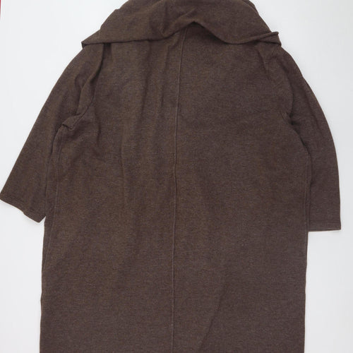 Colebrooke by Windsmoor Women Brown XXL Open Cardigan Wool Blend