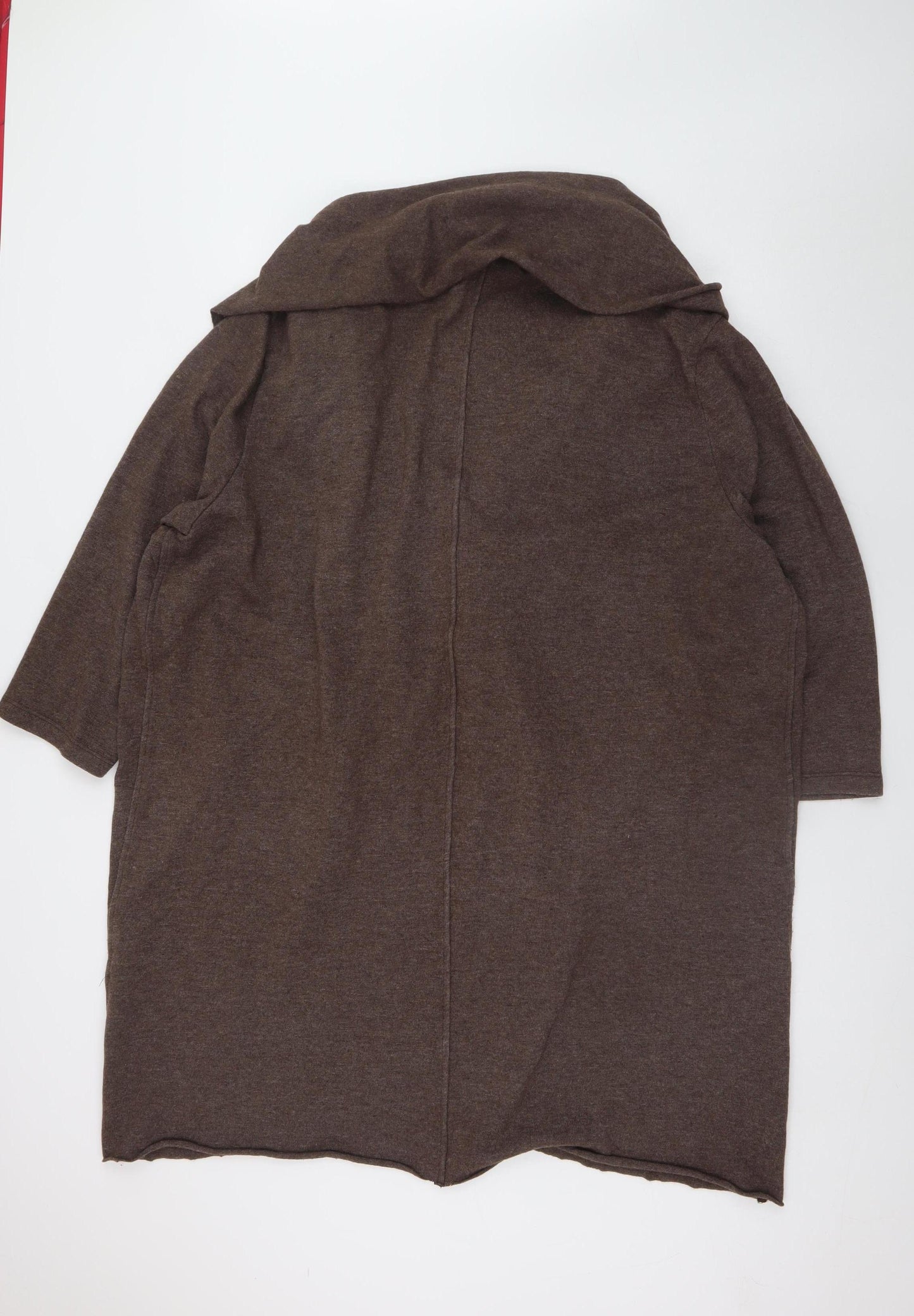 Colebrooke by Windsmoor Women Brown XXL Open Cardigan Wool Blend