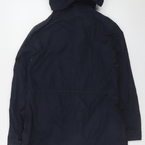 Penfield Women’s Blue Parka Jacket S Cotton Blend Hooded Outdoor