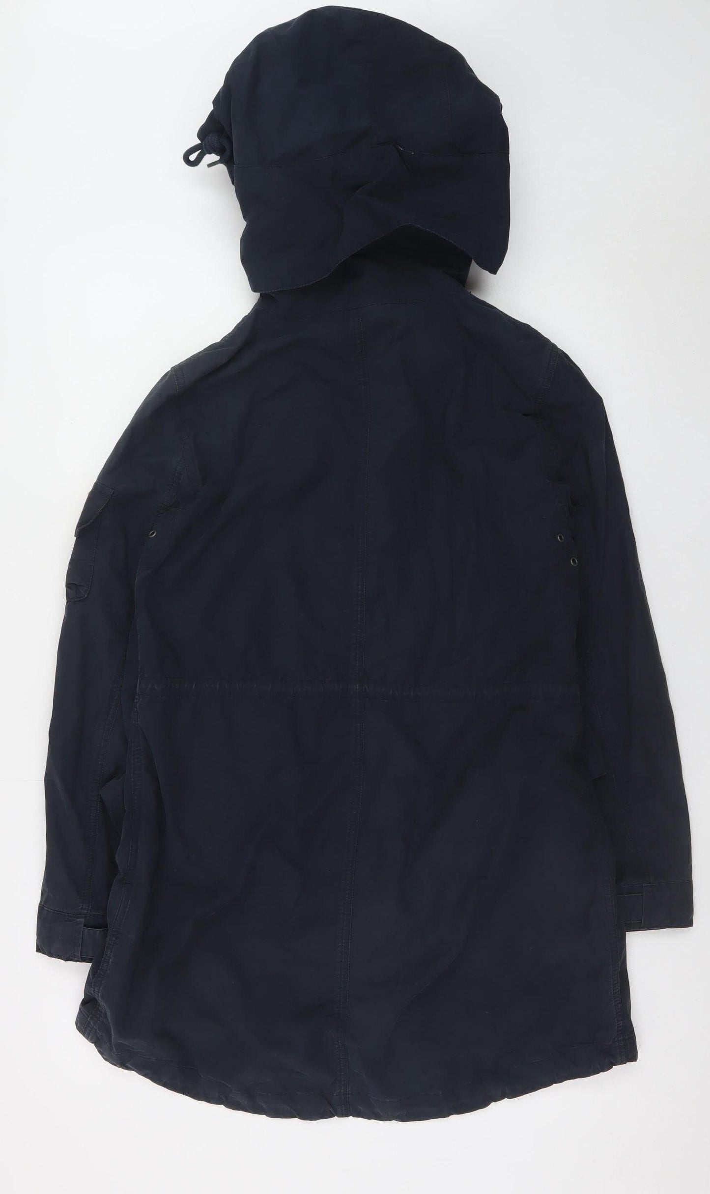 Penfield Women’s Blue Parka Jacket S Cotton Blend Hooded Outdoor