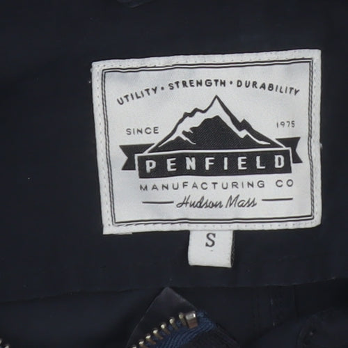 Penfield Women’s Blue Parka Jacket S Cotton Blend Hooded Outdoor