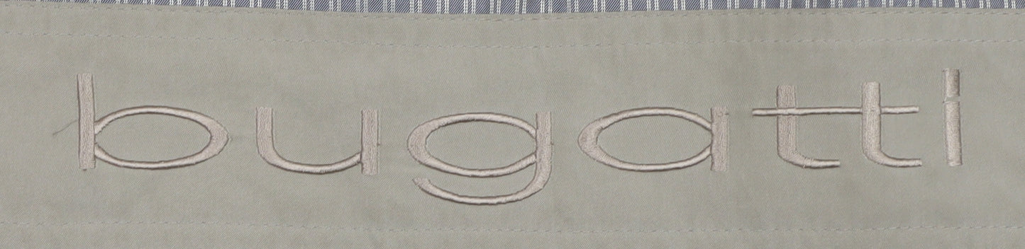 Bugatti Men's Beige Long Trench Coat Size 42 Regular Polyester Blend