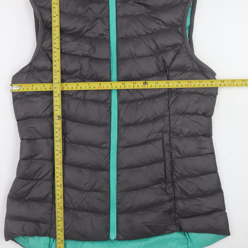 Fat Face Women's Grey Size 12 Puffer Sleeveless Waistcoat