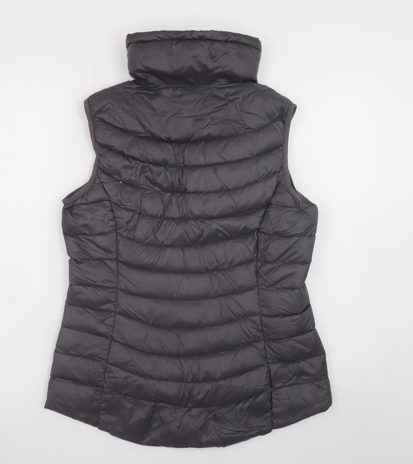 Fat Face Women's Grey Size 12 Puffer Sleeveless Waistcoat