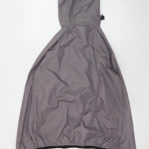 Cotton Traders Men's Grey Hooded Windbreaker Jacket Size S