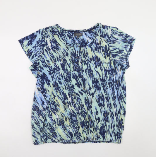 Marks and Spencer Women’s Blue Abstract Tunic Blouse UK 20