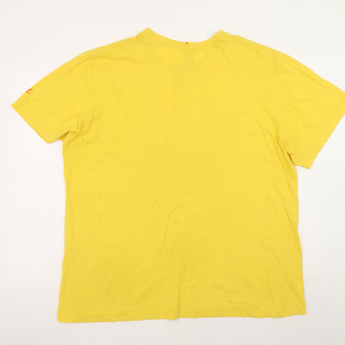 Nike Men's Yellow Air Max Graphic Print 2XL T-Shirt