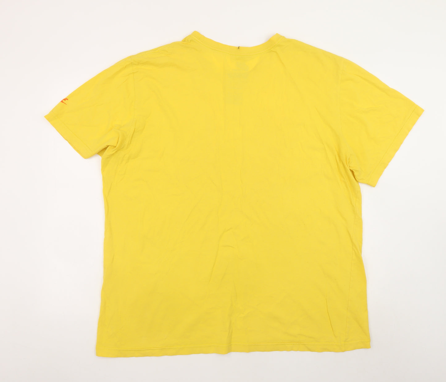 Nike Men's Yellow Air Max Graphic Print 2XL T-Shirt
