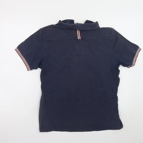 Fred Perry Men's Blue Slim Fit Cotton Polo Shirt Size L