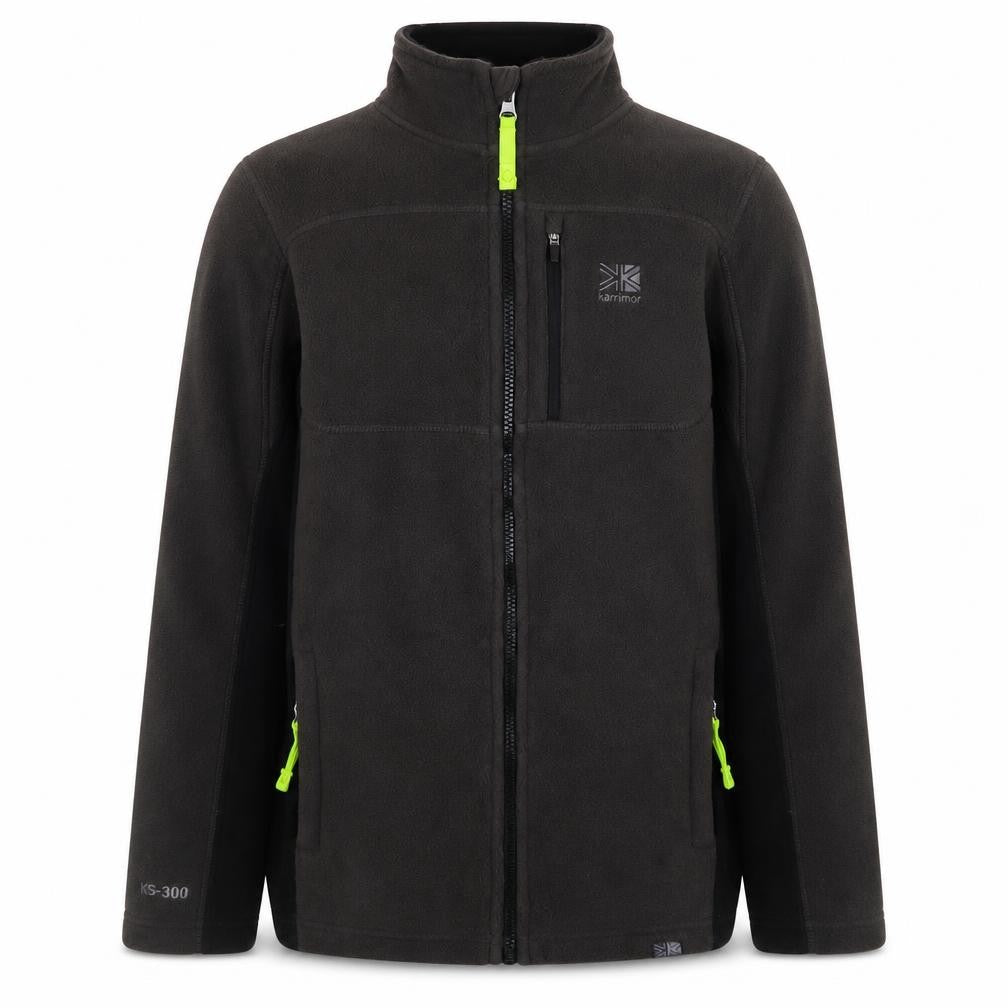 Karrimor Boys Black Fleece Full Zip Outdoor Jacket 13 Years