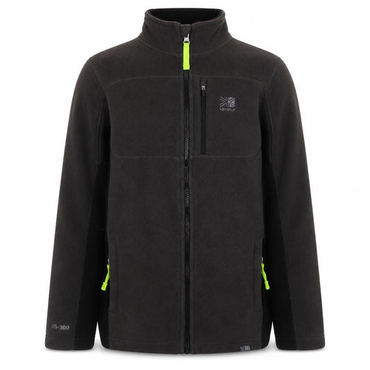 Karrimor Boys Black Fleece Full Zip Outdoor Jacket 13 Years
