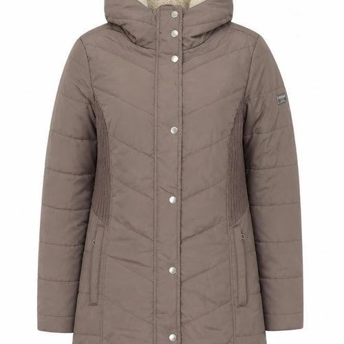 Regatta Women’s Brown Hooded Long Puffer Coat Size 10