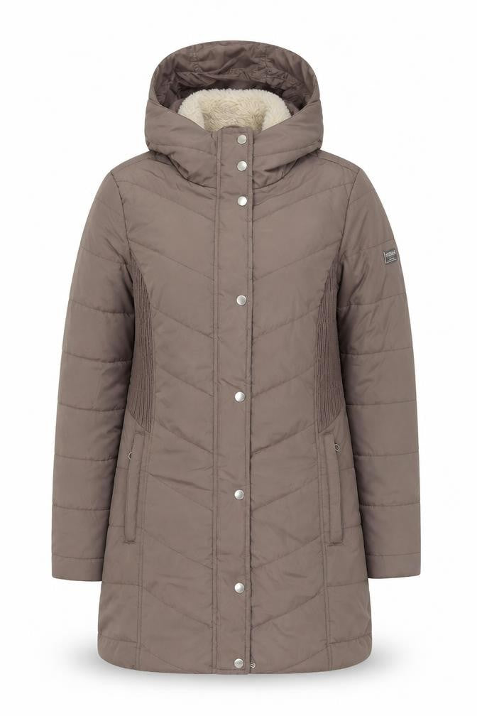 Regatta Women’s Brown Hooded Long Puffer Coat Size 10