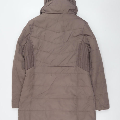 Regatta Women’s Brown Hooded Long Puffer Coat Size 10