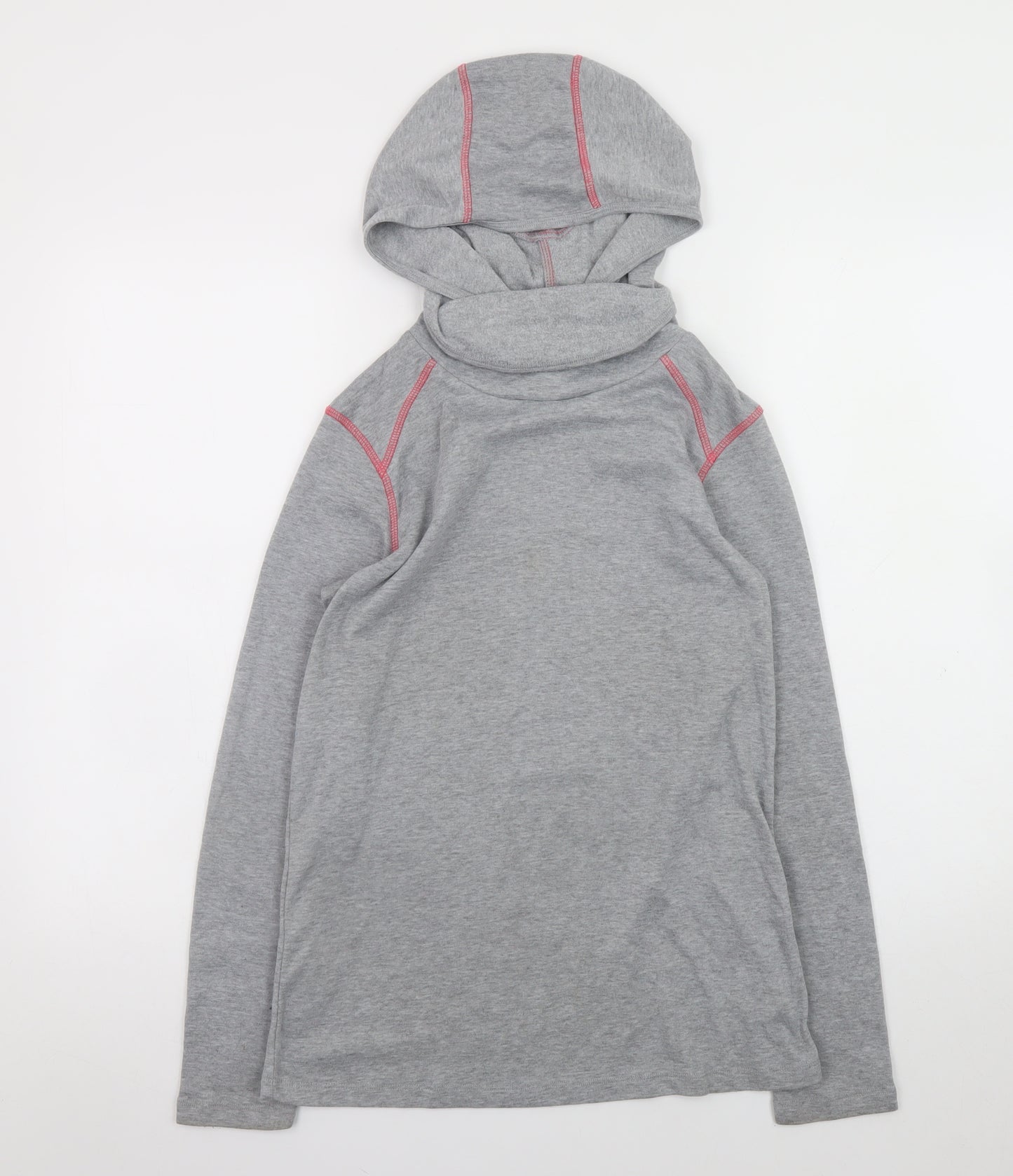 Crivit Women’s Grey Pullover Hoodie Size 14/16 Polyester Long Sleeve