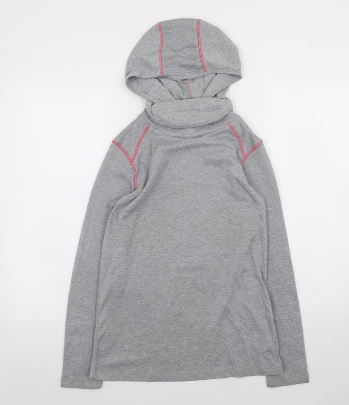 Crivit Women’s Grey Pullover Hoodie Size 14/16 Polyester Long Sleeve