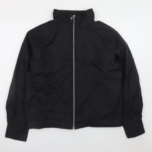 ELLE Sports Women's Black L Full Zip Lined Polyester Jacket