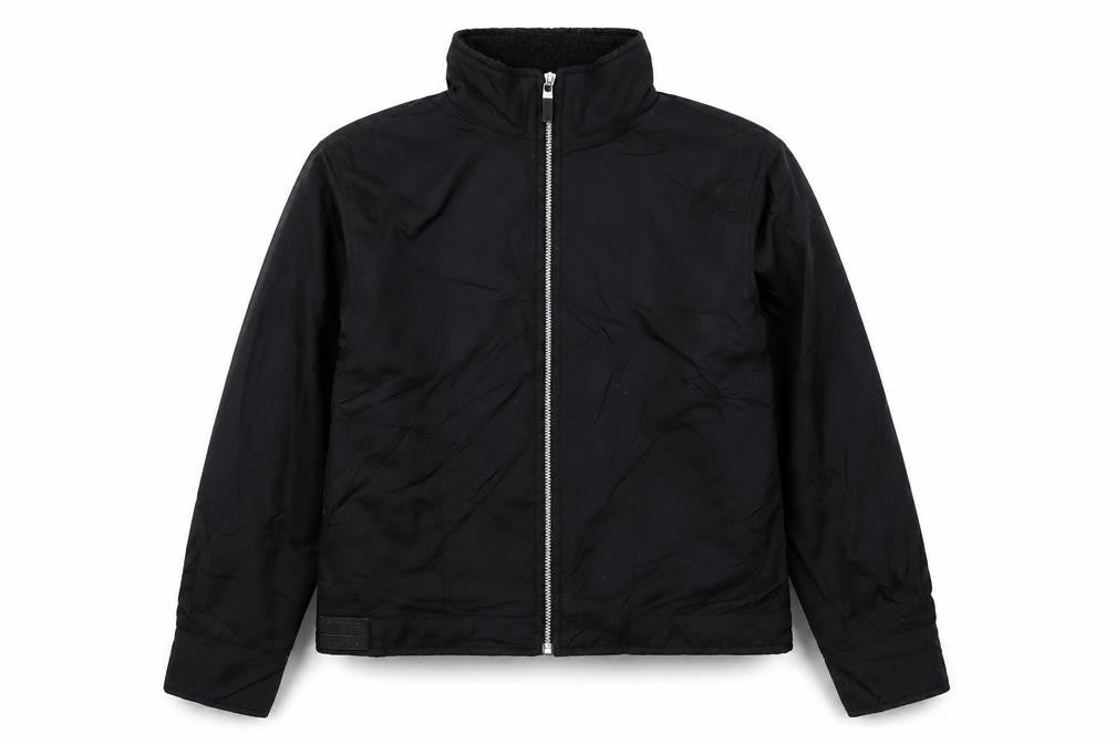 Front view of ELLE Sports Women's Black L Full Zip Lined Polyester Jacket