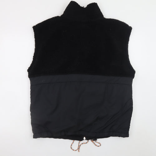 H&M Move Men's Black Fleece Bodywarmer Waistcoat M Regular