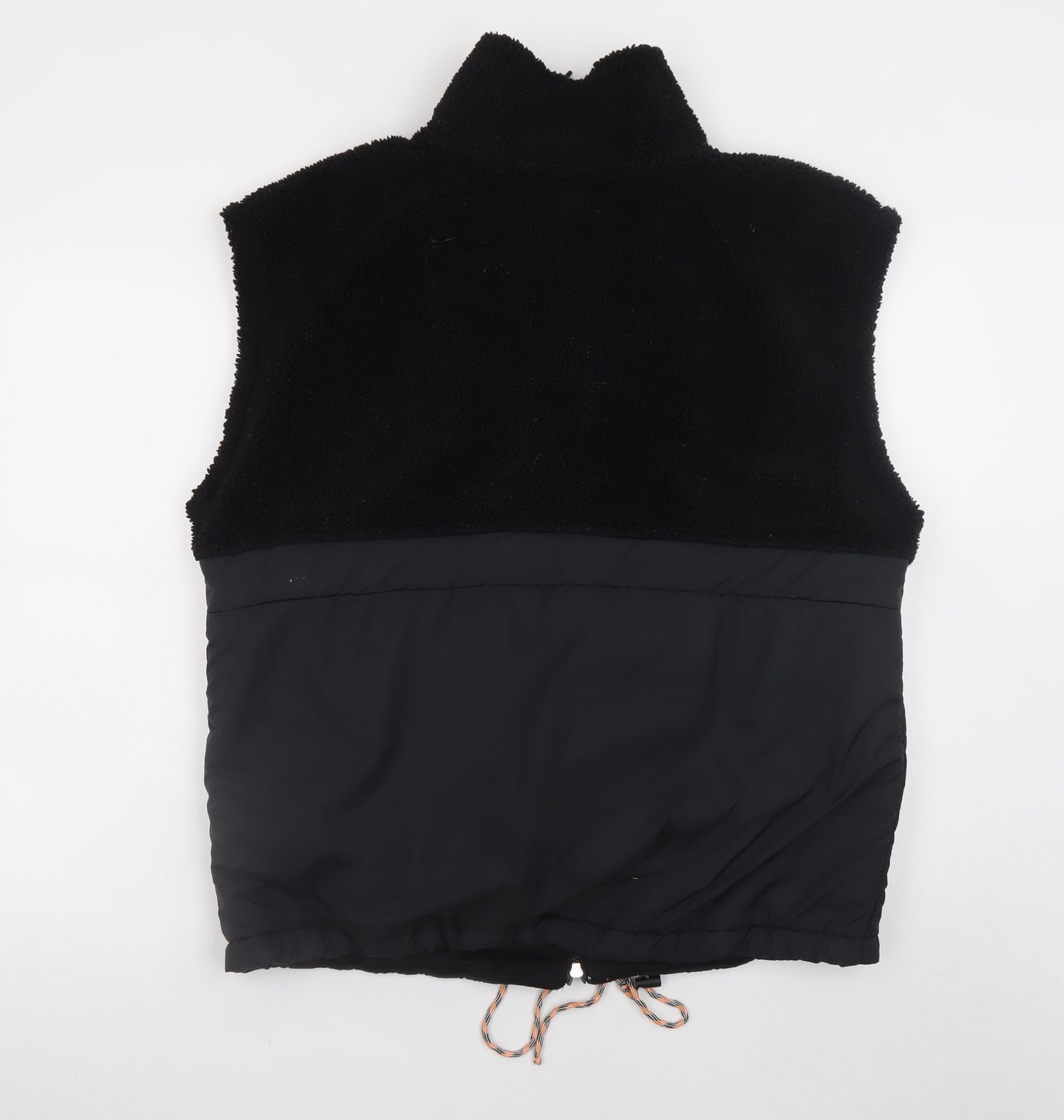 H&M Move Men's Black Fleece Bodywarmer Waistcoat M Regular