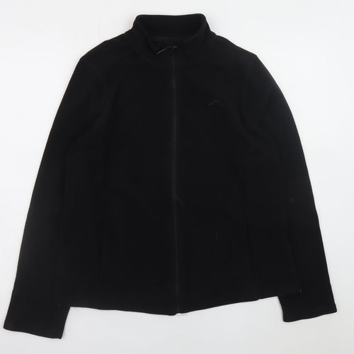Crivit Men's Black Fleece Full Zip Jacket Size M Outdoor Wear
