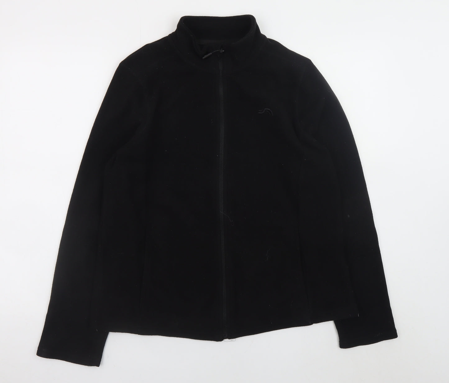 Crivit Men's Black Fleece Full Zip Jacket Size M Outdoor Wear