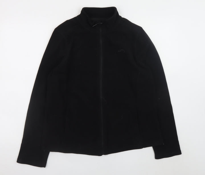 Crivit Men's Black Fleece Full Zip Jacket Size M Outdoor Wear