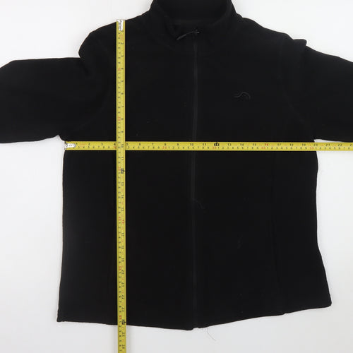 Crivit Men's Black Fleece Full Zip Jacket Size M Outdoor Wear