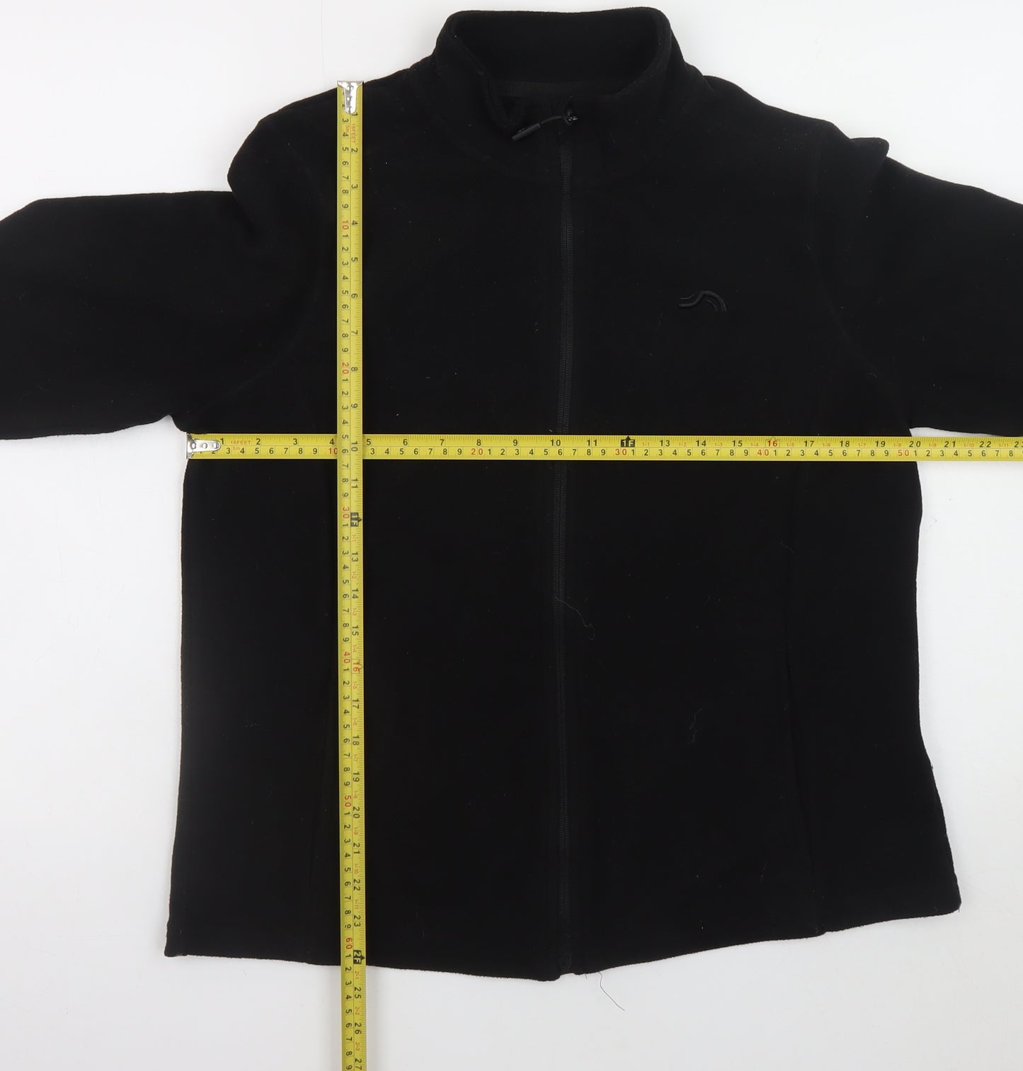 Crivit Men's Black Fleece Full Zip Jacket Size M Outdoor Wear
