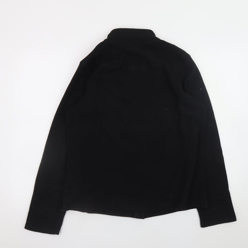 Crivit Men's Black Fleece Full Zip Jacket Size M Outdoor Wear