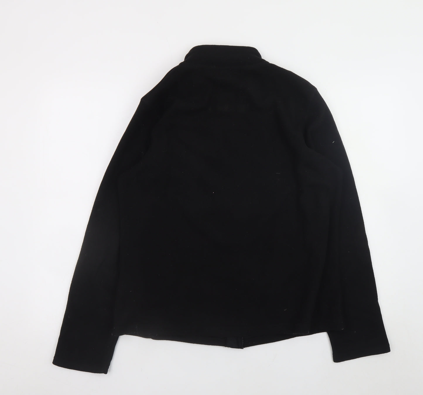 Crivit Men's Black Fleece Full Zip Jacket Size M Outdoor Wear