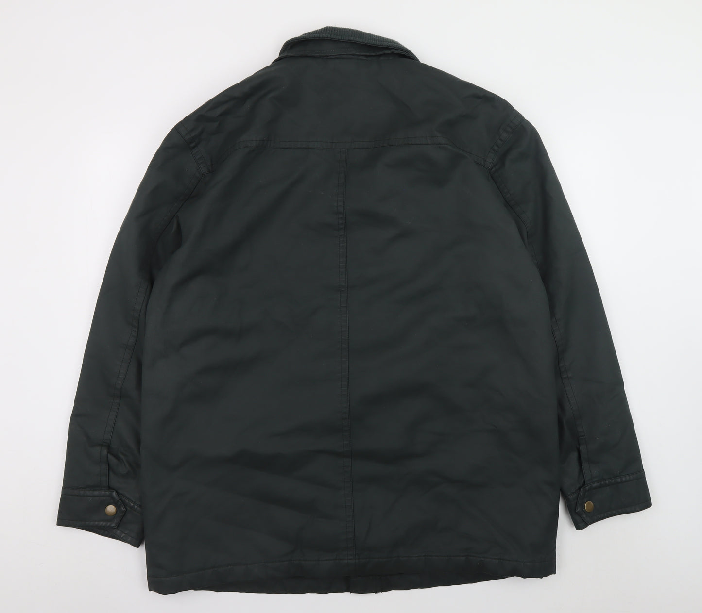 Greenwoods Men’s Green XL Military Style Lined Zip Jacket