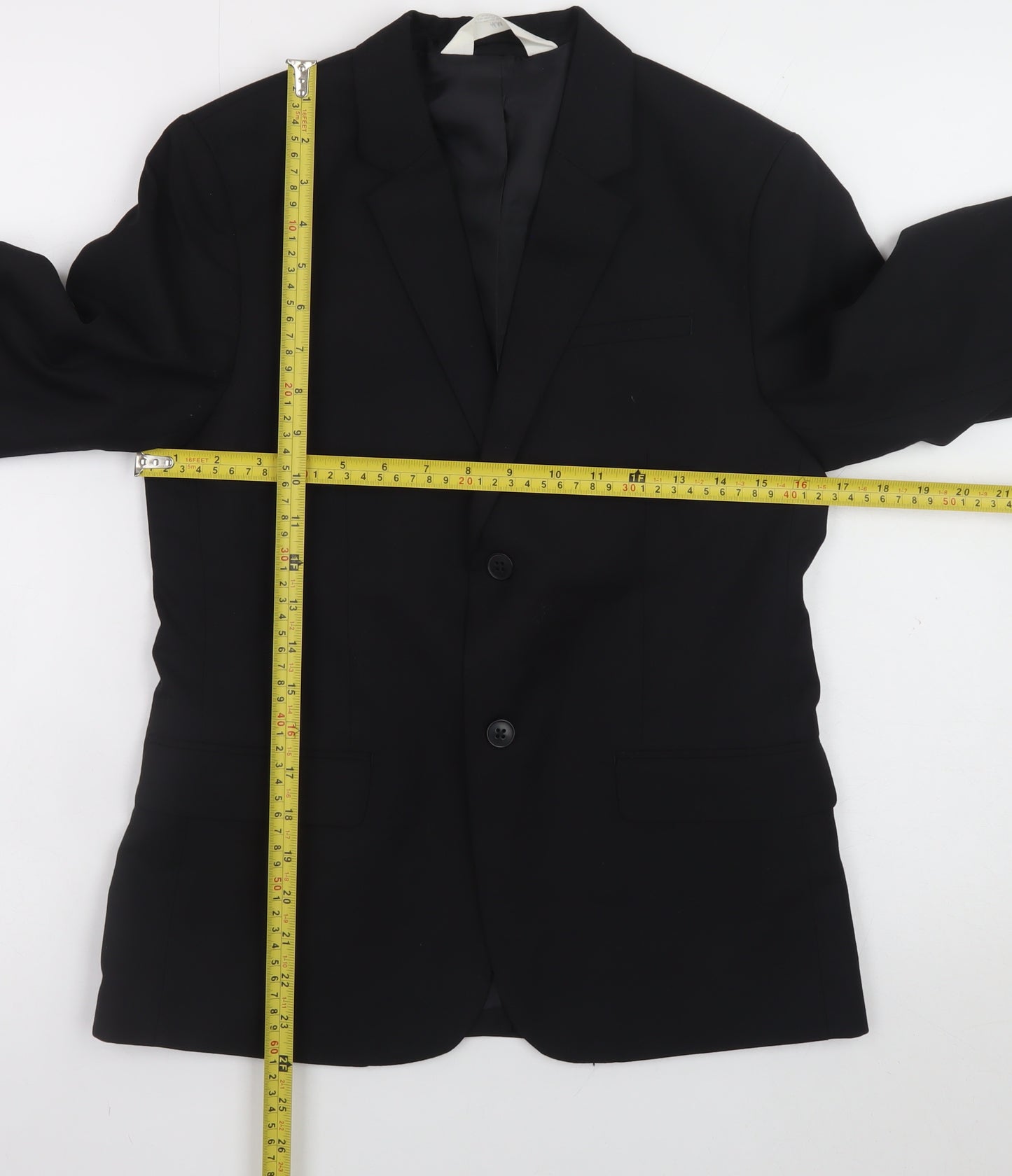 H&M Teens Black Single-Breasted Blazer Size 11-12Y