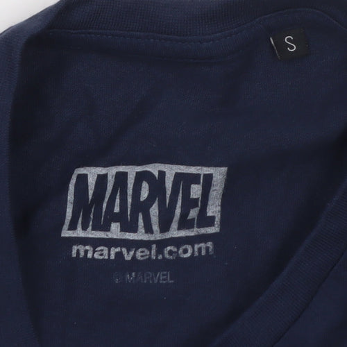 Marvel Men's Blue Thor Graphic Print Crew Neck T-Shirt Size S
