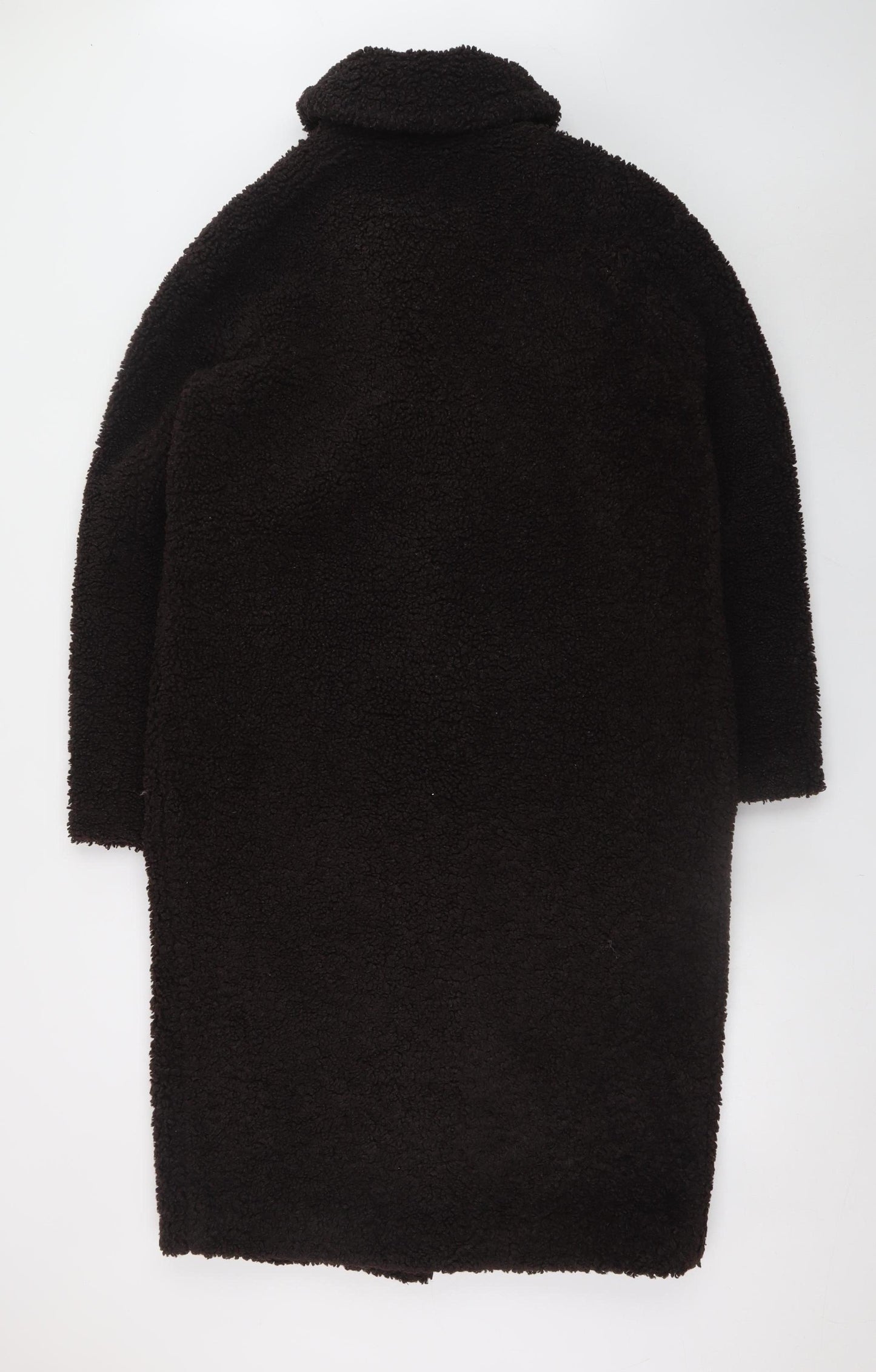Marks and Spencer Women’s Brown Long Teddy Overcoat Size 10