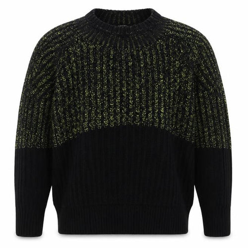 AllSaints Men's Black Wool Blend Chunky Knit Jumper Size S