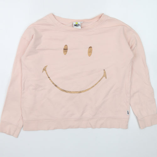 Smiley Originals Teens Pink Pullover Sweatshirt Size 12A
