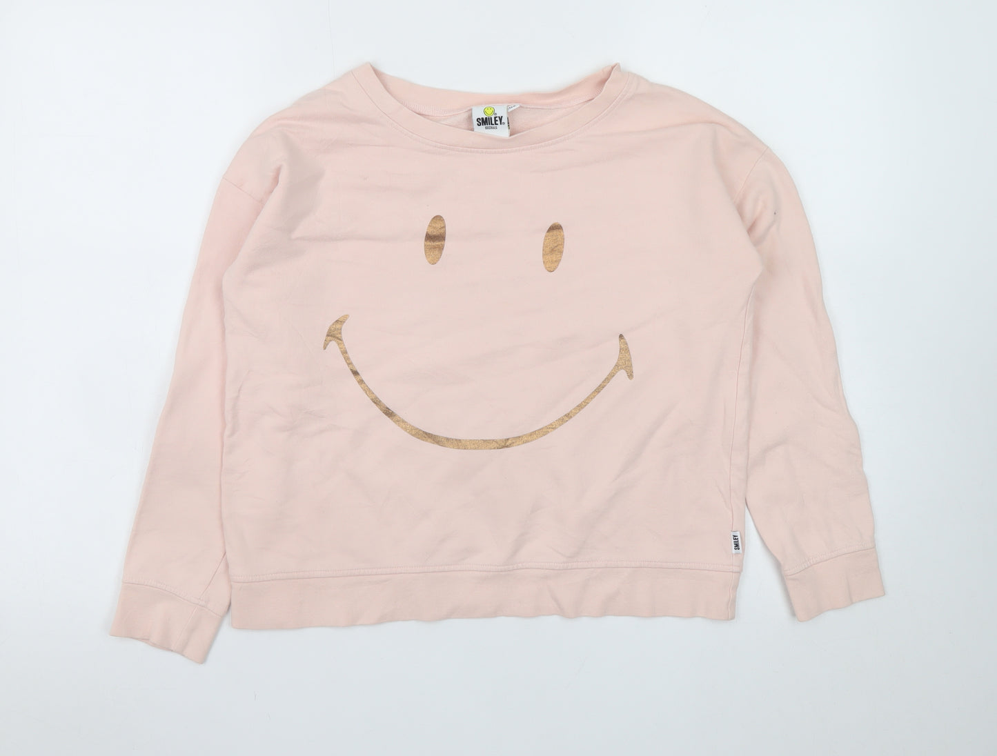 Smiley Originals Teens Pink Pullover Sweatshirt Size 12A