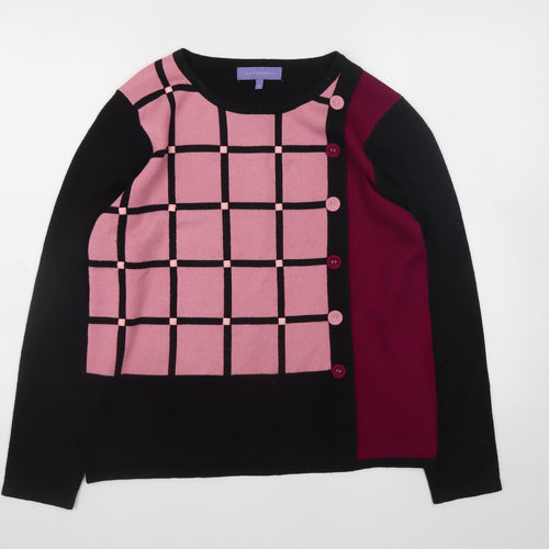 Autonomy Womens Multicoloured Check Knit Jumper Size S