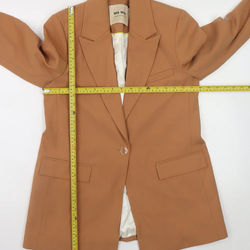 MOS MOSH Women's Brown Bine Leia Blazer Size 8 Regular Fit