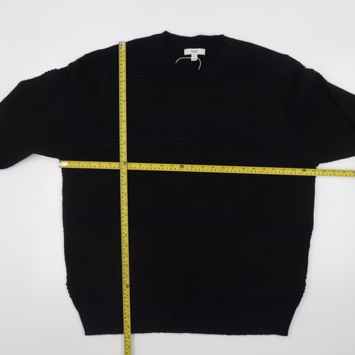 Marks and Spencer Men's Black 2XL Crew Neck Knit Jumper
