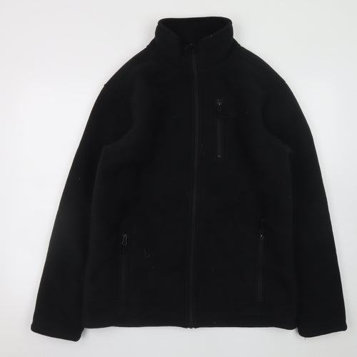 Peter Storm Mens Black Fleece Full Zip Outdoor Jacket Size L