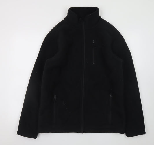 Peter Storm Mens Black Fleece Full Zip Outdoor Jacket Size L