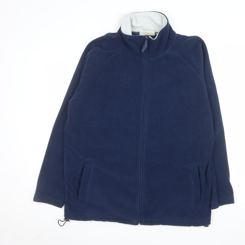 Cheers Men's Navy Blue Fleece Jacket Size S Full Zip Polyester