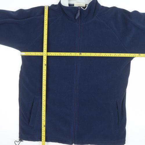 Cheers Men's Navy Blue Fleece Jacket Size S Full Zip Polyester