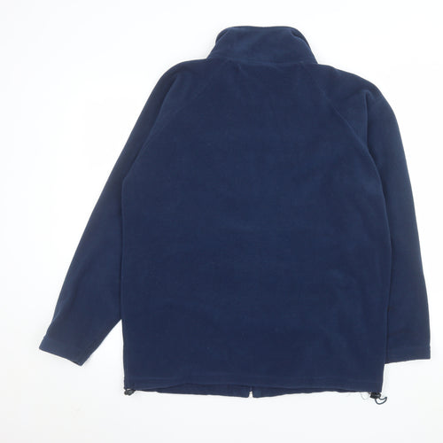 Cheers Men's Navy Blue Fleece Jacket Size S Full Zip Polyester